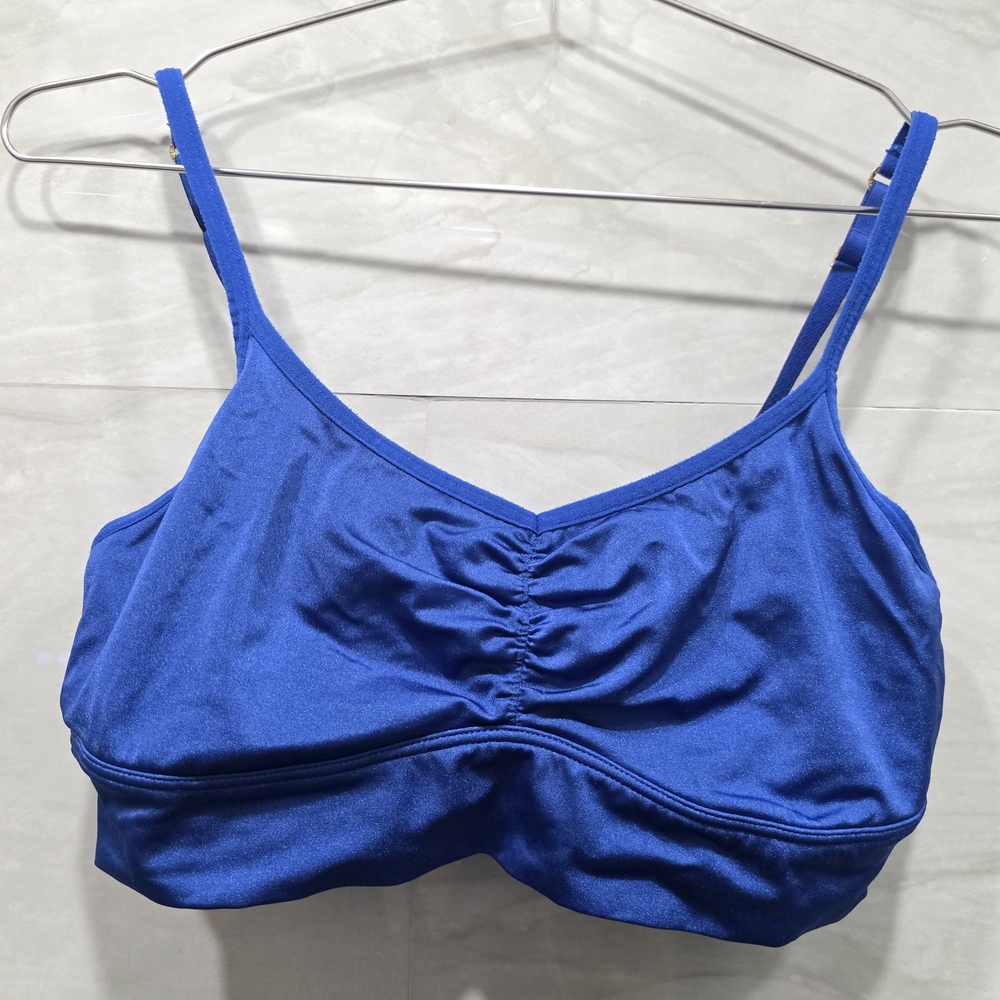 PINK Victoria's Secret Royal Blue Satin Bralette